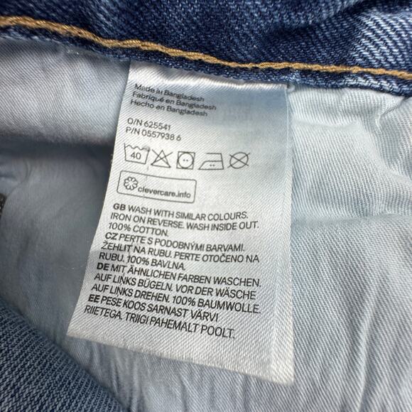 & Denim Vintage Fit High Rise Jeans With Boho Silver Stud Details Women's 30 - Picture 5 of 5